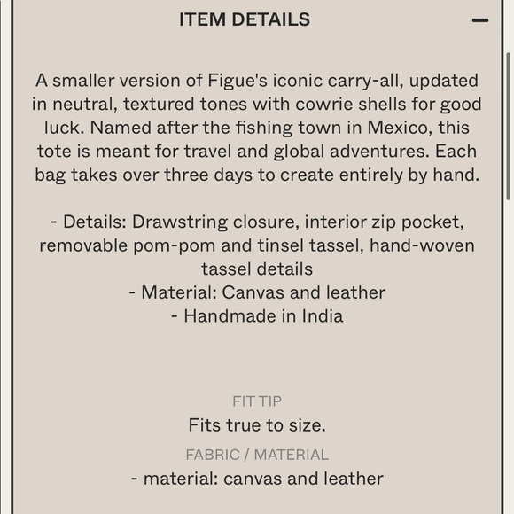 Figue mini Tuktuk tote bag NWT - Picture 10 of 10